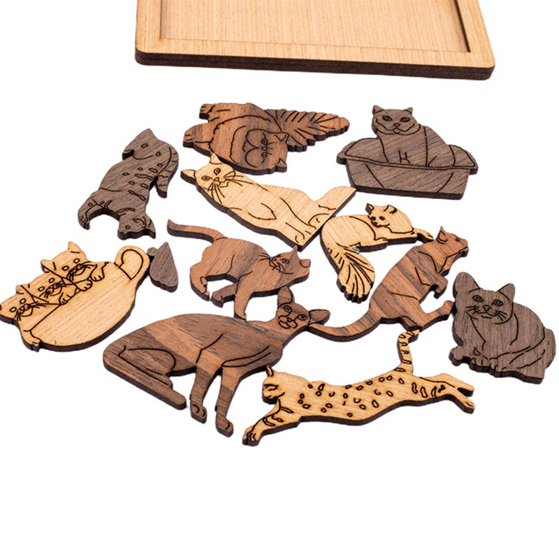 Cats and Puzzle Irregular Puzzle - Image 2