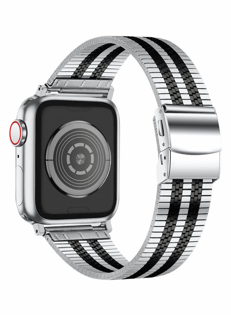 KASTWAVE Metal Band Compatible with Apple Watch Series 8/7/6/5/4/SE 42mm 44mm 45mm  - Image 3