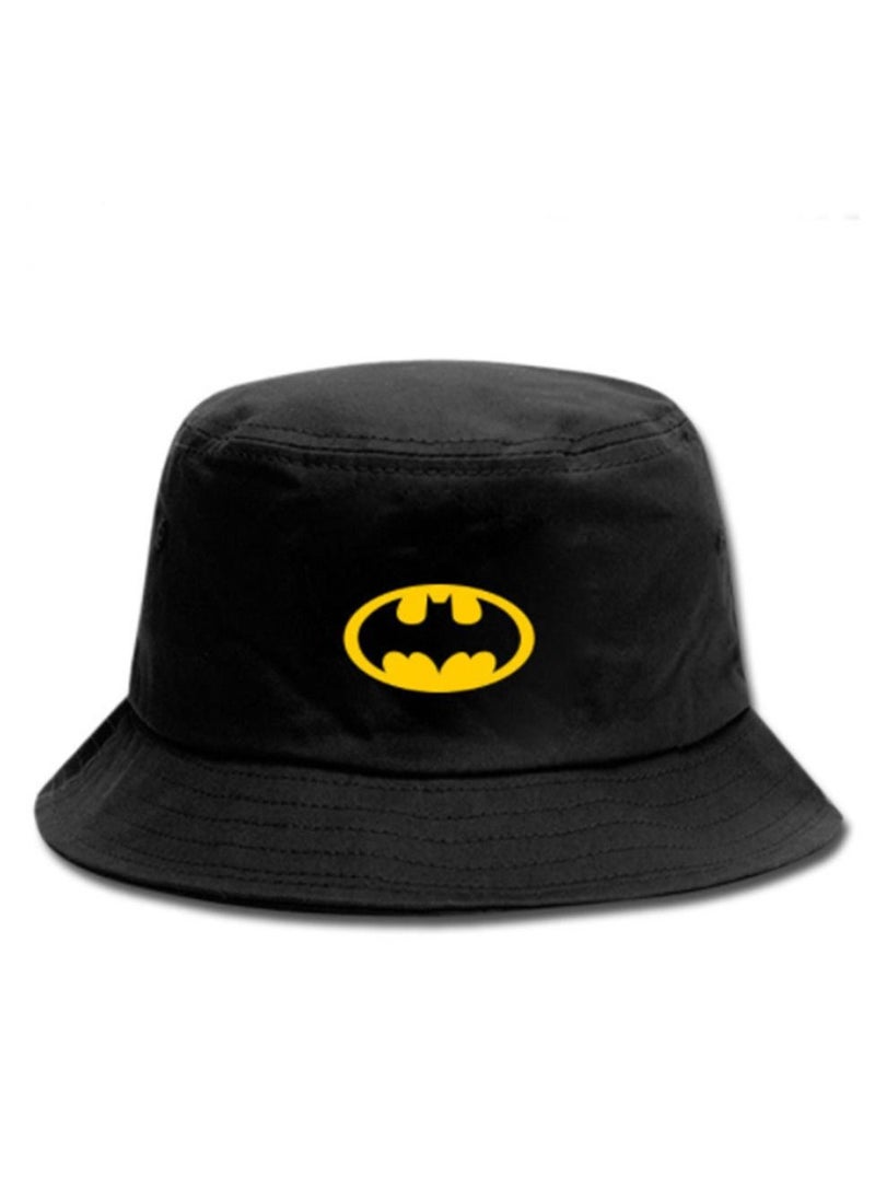 Furtey - Bucket Hat Batman Pattern Beach Hat Casual Wear Suitable for Cartoon Fans Summer Outdoor Beach - Image 1