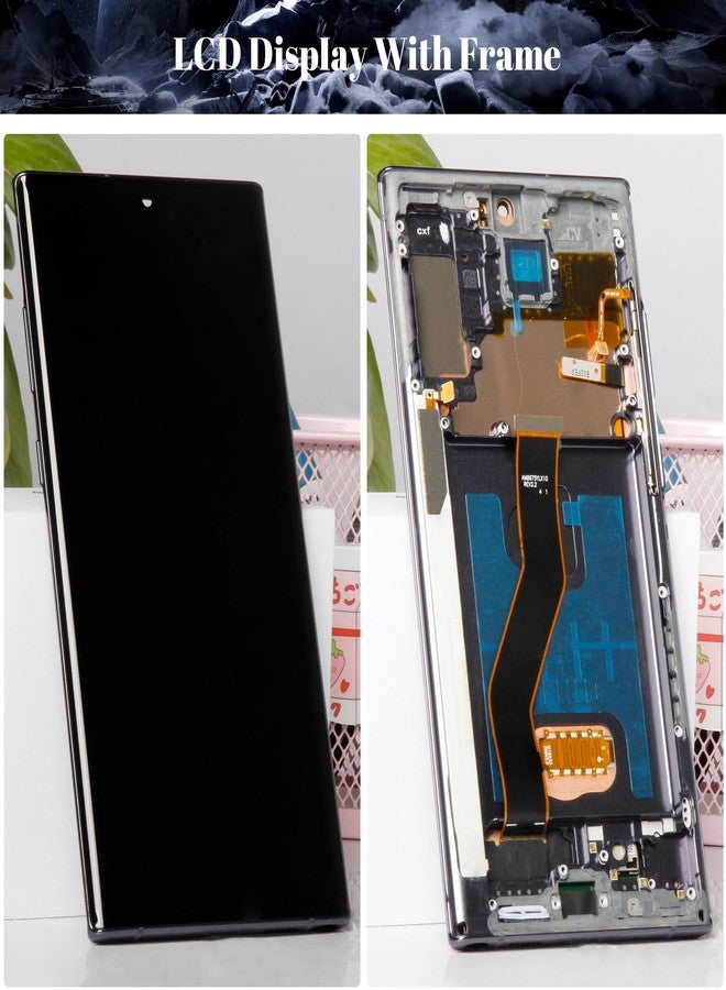 SRJTEK Oled Screen Repair Kit Samsung Note 10 Plus Replacement Galaxy 4G/5G LCD Sm-N975 Sm-N976 With Frame (Black) - Image 3