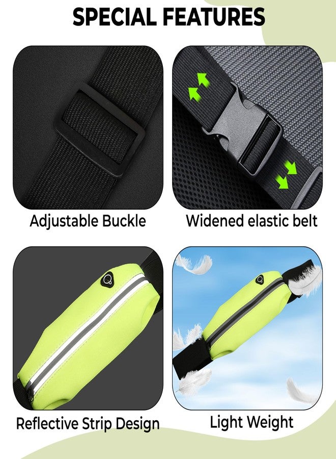 Kraptick Running Waist Belt | Adjustable, Waterproof & Sweatproof Jogging Belt | Sports Waist Pouch for Phone, Keys & Money | Lightweight Fitness Belt for Running, Gym, Cycling & Walking (Green) - Image 5