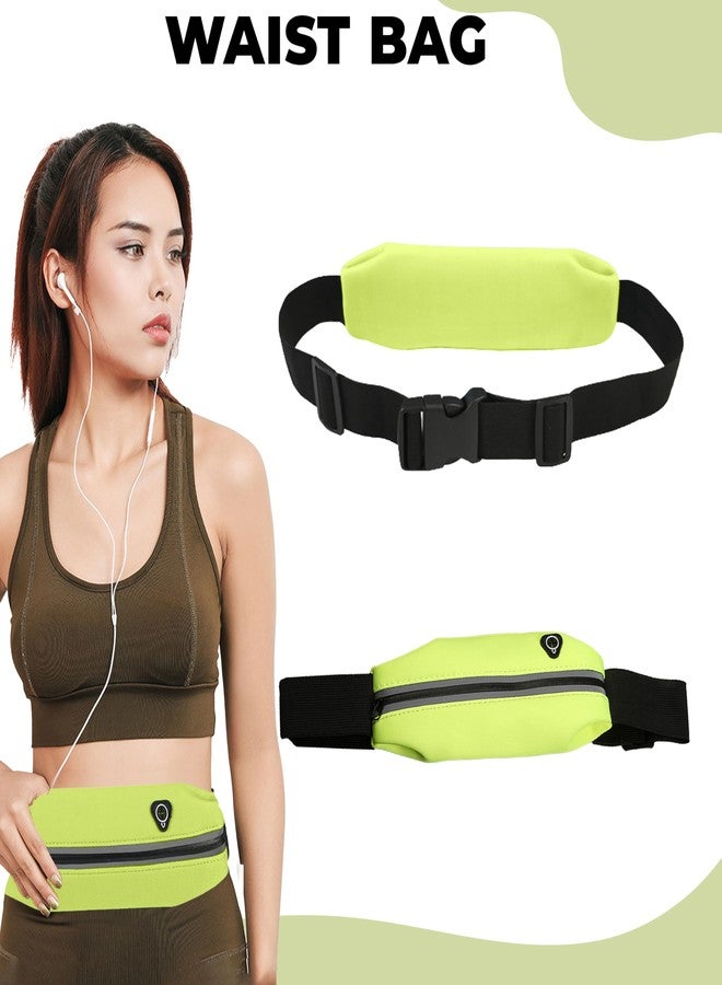 Kraptick Running Waist Belt | Adjustable, Waterproof & Sweatproof Jogging Belt | Sports Waist Pouch for Phone, Keys & Money | Lightweight Fitness Belt for Running, Gym, Cycling & Walking (Green) - Image 2