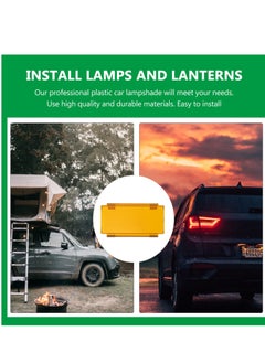 Generic 2 Pack Car LED Lampshade Light Bar Covers, Premium Plastic Tail Lamp Cover, Suitable for Off Road Transparent Square Lamp Shade  - Image 3