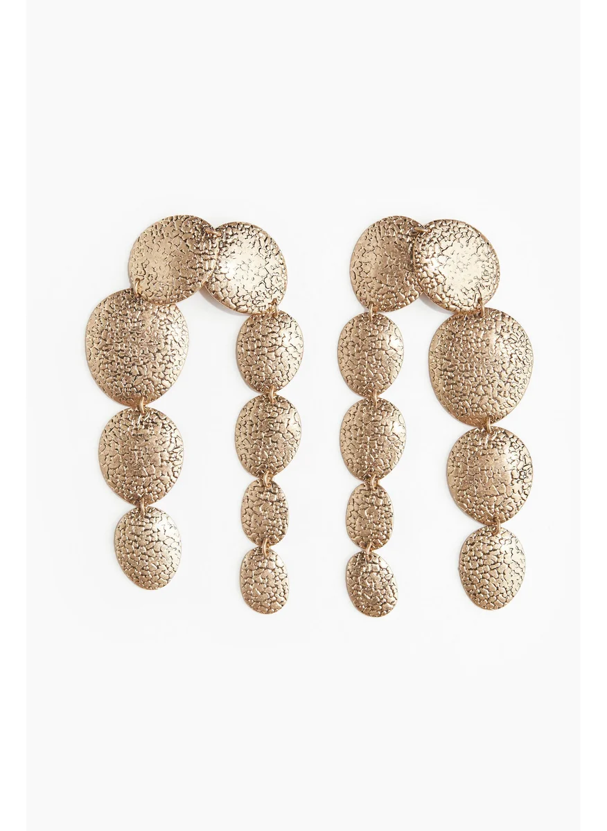 اتش اند ام Metal-Disc Pendant Earrings