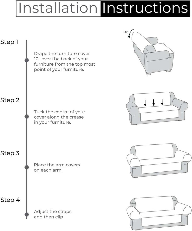 KINGLY Velvet Quilted Universal Elastic Sofa Cover Non-Slip Sofa Protector 5 Seater Armchair Cover with Machine Washable Adjustable Elastic Straps (3+1+1 Seater) (Green) - Image 4