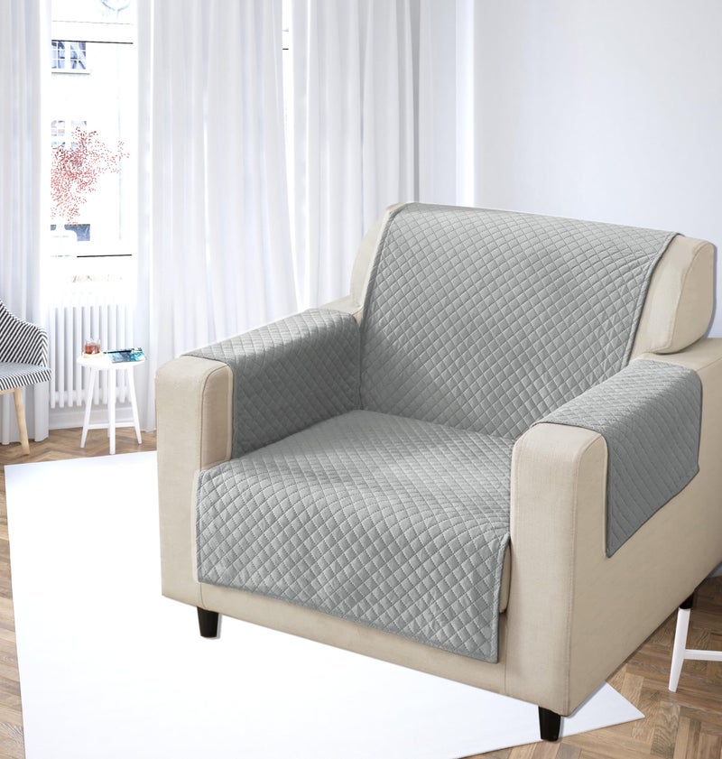 KINGLY Velvet Quilted Universal Elastic Sofa Cover Non-Slip Sofa Protector 5 Seater Armchair Cover with Machine Washable Adjustable Elastic Straps (3+1+1 Seater) (Green) - Image 3