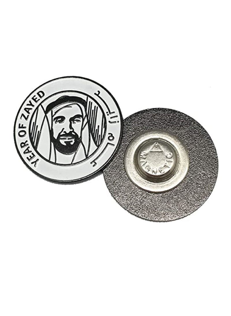 3-piece Year of Zayed Metal Badge Magnetic Pin  - Image 2