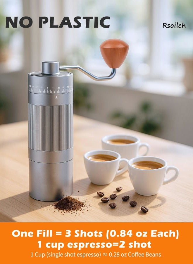 Rsoilch HS-016-Al-JCST-Sliver manual coffee grinder - Image 2
