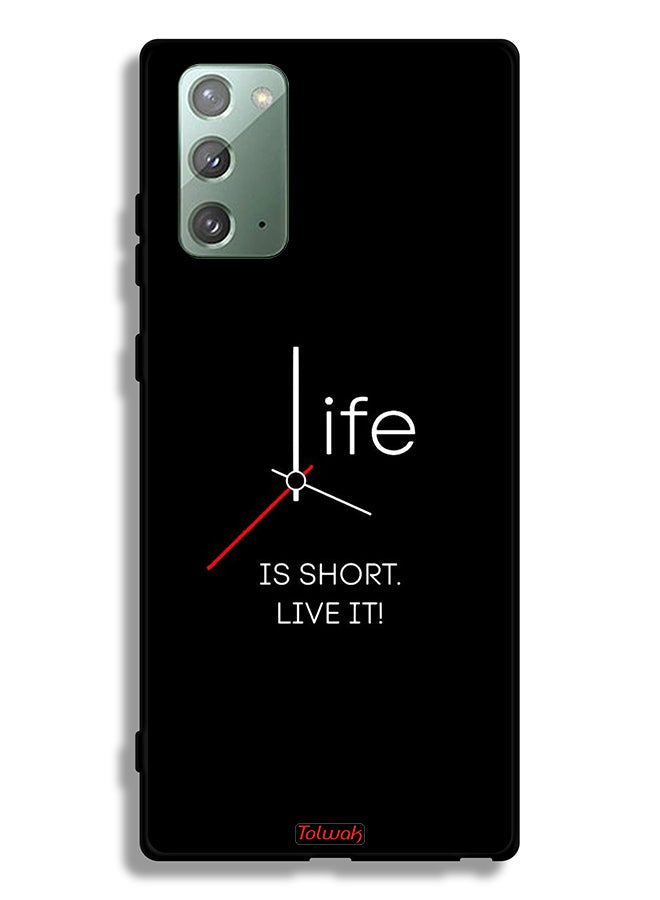Tolwak Samsung Galaxy Note 20 5G Protective Case Cover Life Is Short Live It - Image 2