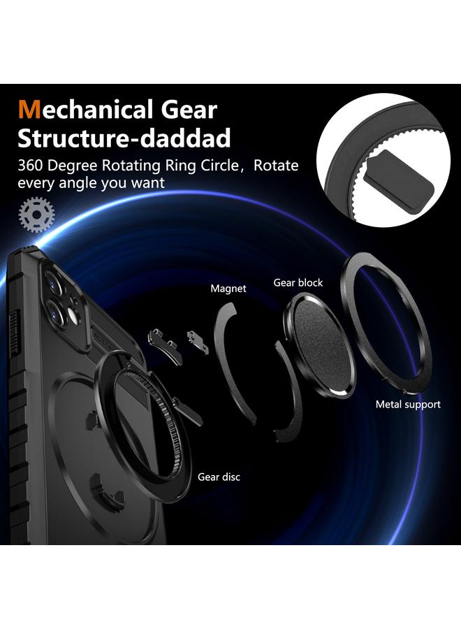 زبون جراب هاتف iPhone 11 مع حامل مغناطيسي دوار - Image 5