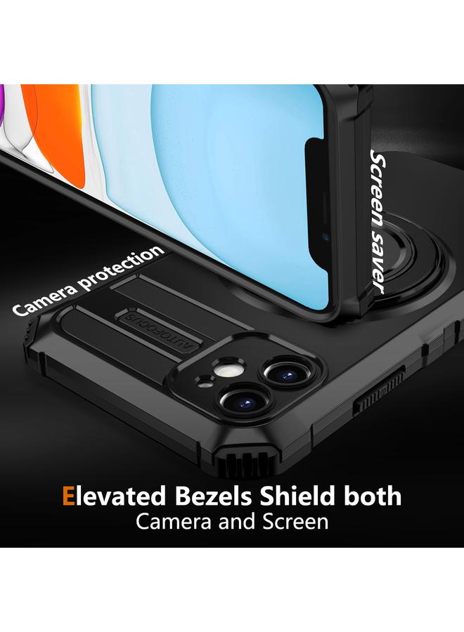 زبون جراب هاتف iPhone 11 مع حامل مغناطيسي دوار - Image 2