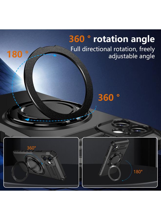 زبون جراب هاتف iPhone 11 مع حامل مغناطيسي دوار - Image 4