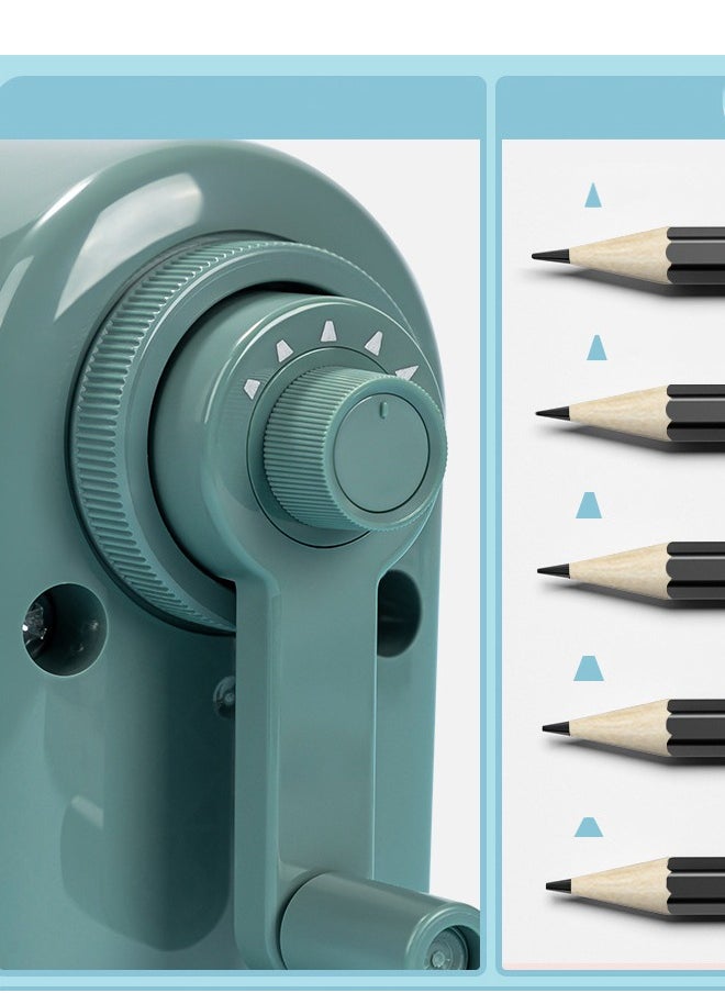Deli - Five-speed Adjustable Pencil Sharpener for Primary and Secondary School Students Multi-functional Pencil Sharpener for School/Office/Home - Image 1
