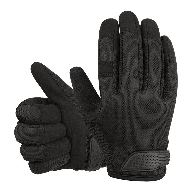 Foreign trade touch screen gardening garden gloves puncture-resistant wear-resistant outdoor camping protective cowhide work welder labor protection gloves 9040 black 