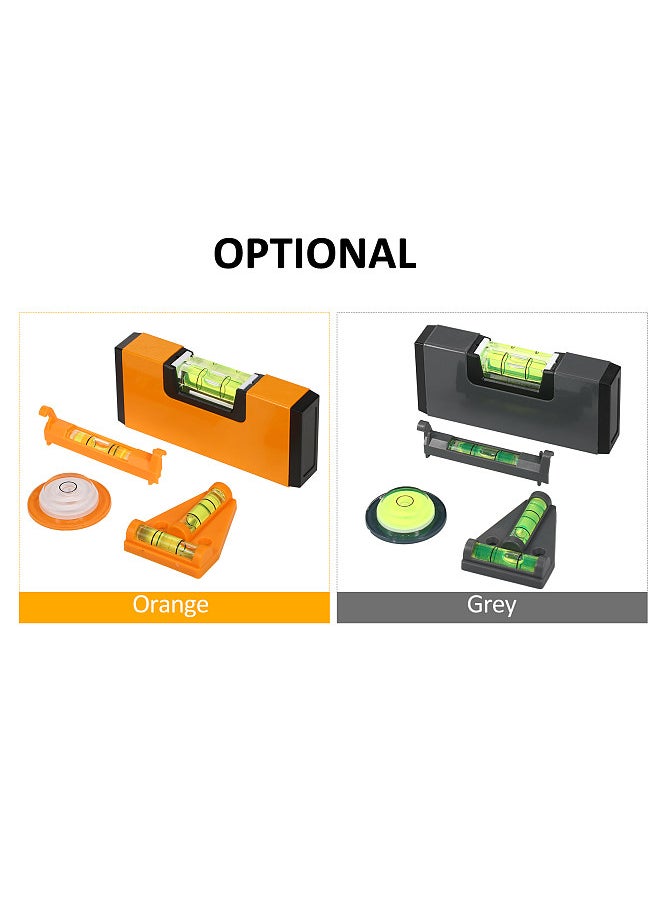 Lepmerk - Mini Level Tool Set 4-In-1 Portable Small Bubble Level Magnetic Pocket Level T Level String Level Circular Level Suitable for Woodworking RV Camper Level Telescope Furniture Tripods Camera - Image 1
