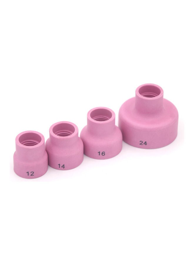 NIBEMINENT 7-Piece Nozzle Ring Cover Set For WP9/20/25/17/18/26 Welding Torches Pink/Gold - Image 2