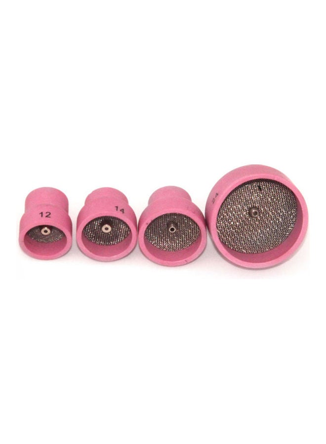 NIBEMINENT 7-Piece Nozzle Ring Cover Set For WP9/20/25/17/18/26 Welding Torches Pink/Gold - Image 4