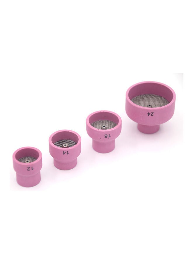 NIBEMINENT 7-Piece Nozzle Ring Cover Set For WP9/20/25/17/18/26 Welding Torches Pink/Gold - Image 5