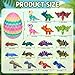 CHolic 18 pcs 3D Printed Dinosaur Animals Set with Egg Animals 3D Printed Toys Cute Articulated Flexible Figurines Fidget Toys for Party Favors Birthday Gifts Desk Pets Christmas Decor - Image 4