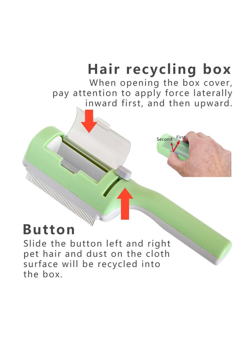 SOLARAE Pet Grooming Brush for Cats and Dogs, Effective Shedding Tool for Short and Long Hair, No Water Needed, Ideal for Indoor Cats and Rabbits, Removes Loose Fur (1 Pack) - Image 3