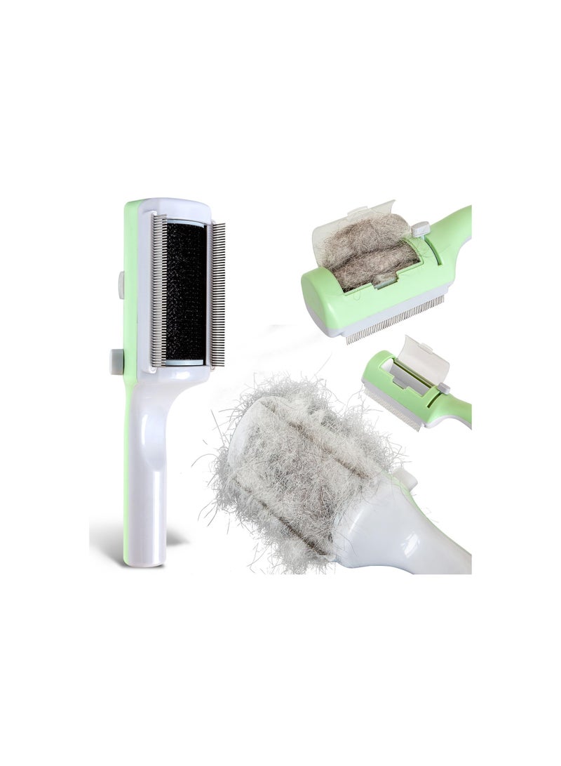SOLARAE Pet Grooming Brush for Cats and Dogs, Effective Shedding Tool for Short and Long Hair, No Water Needed, Ideal for Indoor Cats and Rabbits, Removes Loose Fur (1 Pack) - Image 1
