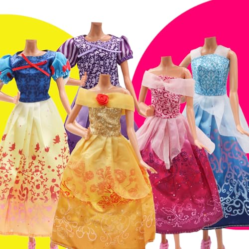 ZTWEDEN Classic Princess Dress for 115 inch Girl Dolls Wedding Party Dresses Gown for 30cm Girl Doll 6 Styles - Image 5