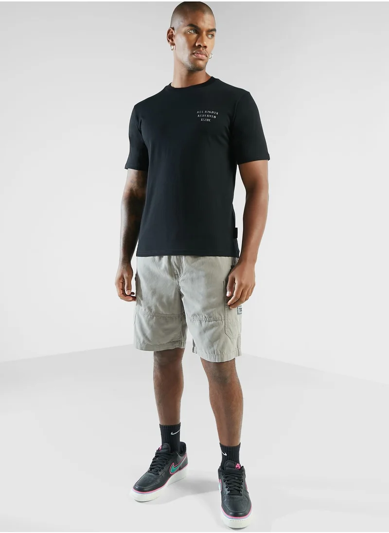 izzue Washed Canvas Cargo Shorts