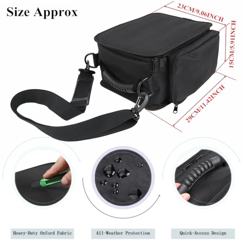 YOCTM 2-PACK Under Seat Storage Bag Organizers Compatible With Jeep Wrangler JK JL 2018 2019 2020 2021 2022 2023 2024 2025 Interior Accessories Extra Storage Black Oxford - Image 3