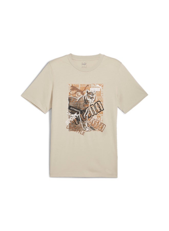 PUMA Graphics Photoprint Tee Desert Dust - Image 2