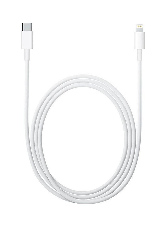 ابل  كابل USB-C إلى Lightning أبيض - Image 1