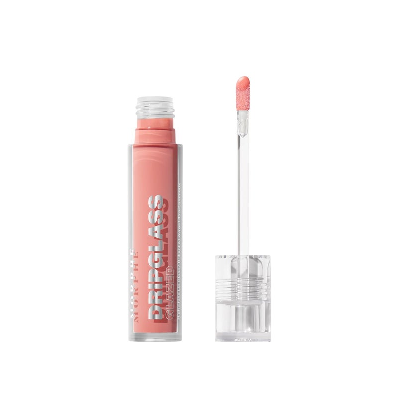 MORPHE Dripglass High Shine Lip Gloss - Semi-Sheer or Full Coverage Lip Color with Glass-Like Shine and Nonsticky Finish - Infused With Squalane & Vitamin E - Polished Peach (0.13 Fl Oz) - Image 1