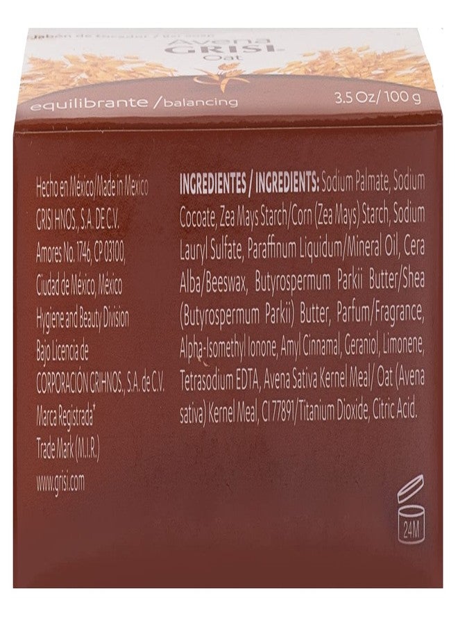 Grisi Oat Soap Cleansing Balancing Soap with Natural Oat Assists in Balancing your Skin and Moisturizing it Delicate Skin AntiAcne Exfoliating Bar Soaps., White, (Pack of 12) - Image 5