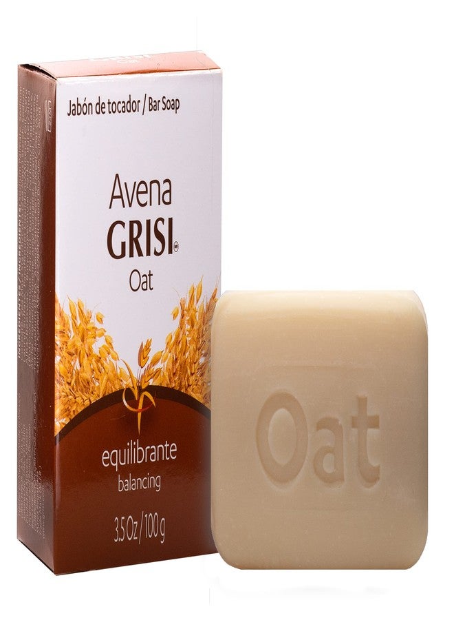 Grisi Oat Soap Cleansing Balancing Soap with Natural Oat Assists in Balancing your Skin and Moisturizing it Delicate Skin AntiAcne Exfoliating Bar Soaps., White, (Pack of 12) - Image 3