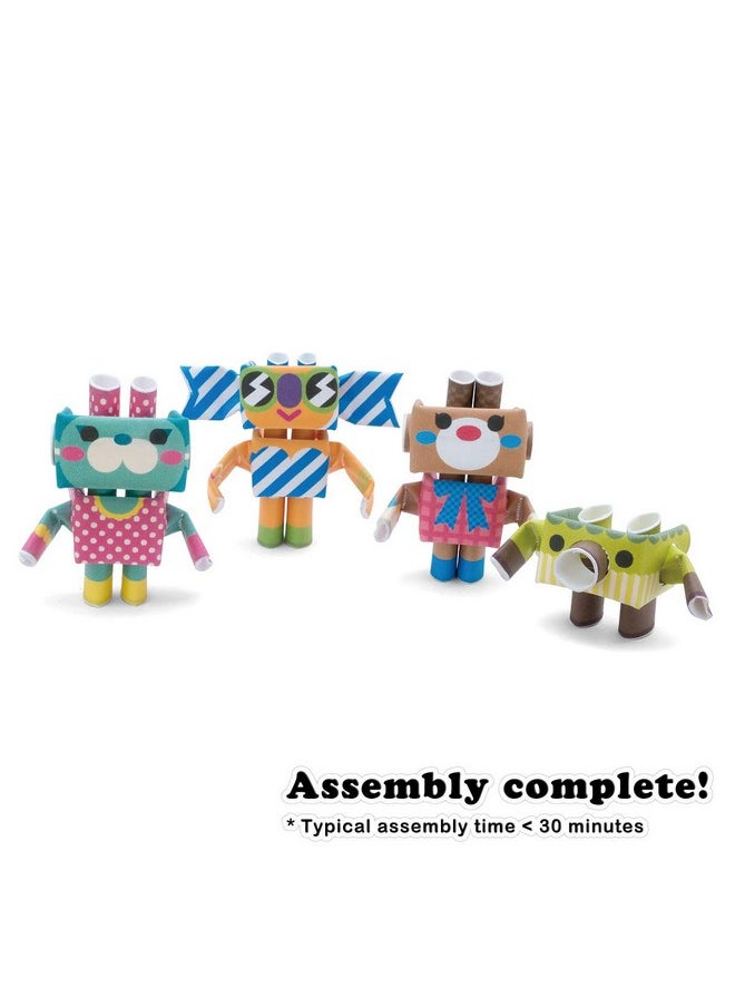PIPEROID - Sweets & Co. Photogenic Sisters Japanese 3D Paper Puzzle Diy Robot Kit For Kids And Origami Kit For Adults - Image 1