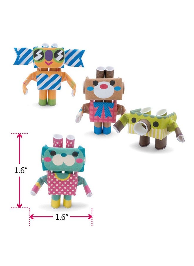 PIPEROID - Sweets & Co. Photogenic Sisters Japanese 3D Paper Puzzle Diy Robot Kit For Kids And Origami Kit For Adults - Image 1
