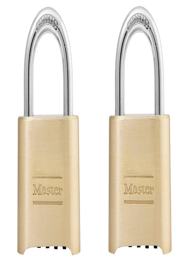 Master Lock 2 Pack Master Lock 175D 2" Wide Re-Settable Combination Padlock Hardened with 1" Shackle Height - Image 1