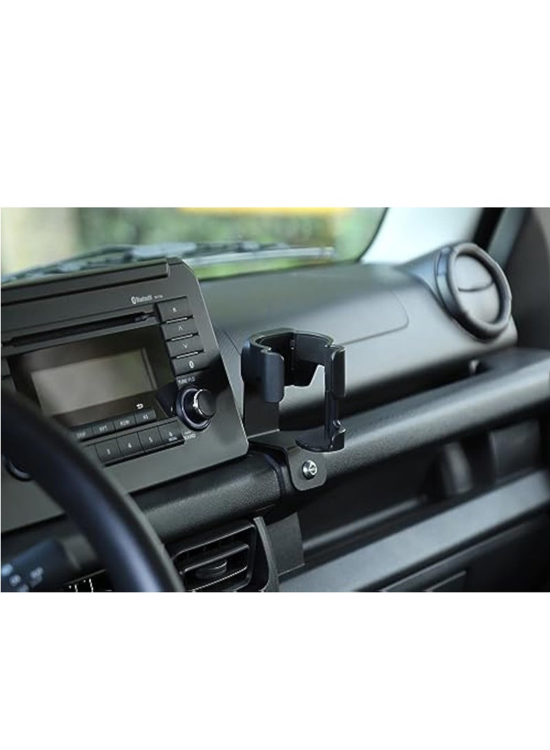 KASTWAVE 2 in 1 Car Cup Holder Phone Mount, Car Cup Holder Expander, Water Cup Drink Bottle Stand, Interior Accessories for Suzuki Jimny 2019 2020 2021 2022 2023 2024, Black - Image 4