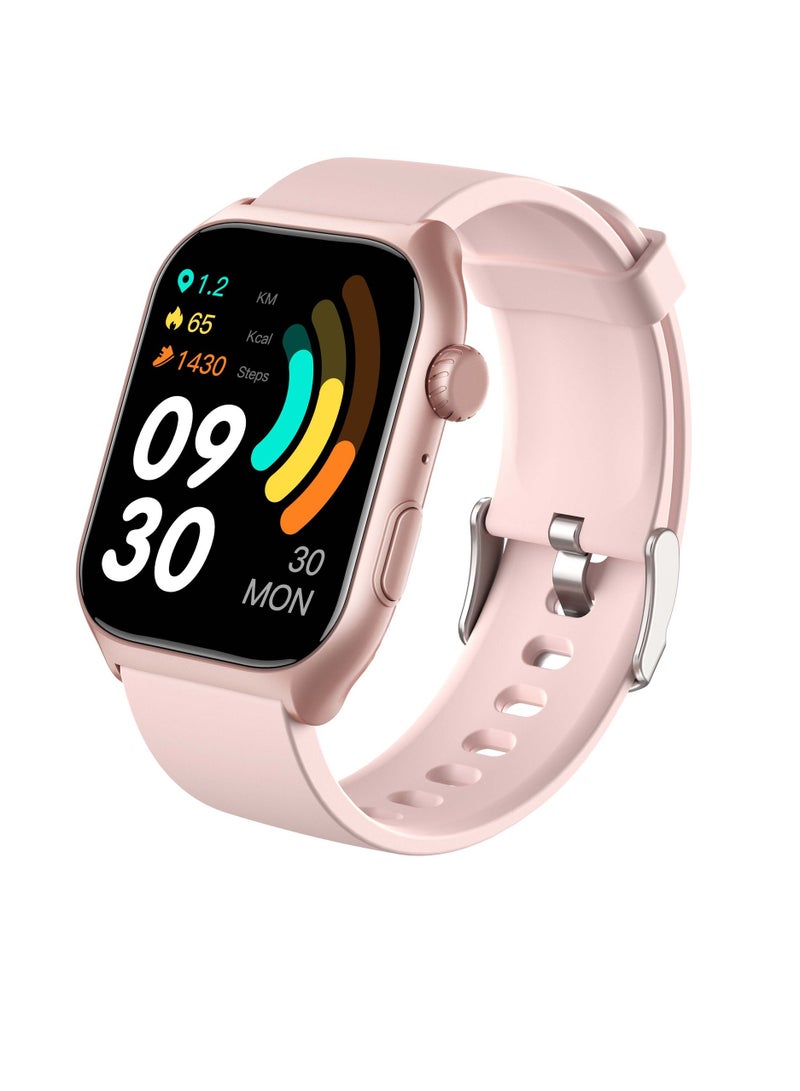 GTS7 Pro Smart Watch, Waterproof HD Display Sports Watch, Lightweight Comfortable Health Monitoring Watch, Durable Smart Wrist Watch For Men And Women, (1pc, Silicone Pink With Pink Dial) - Image 1