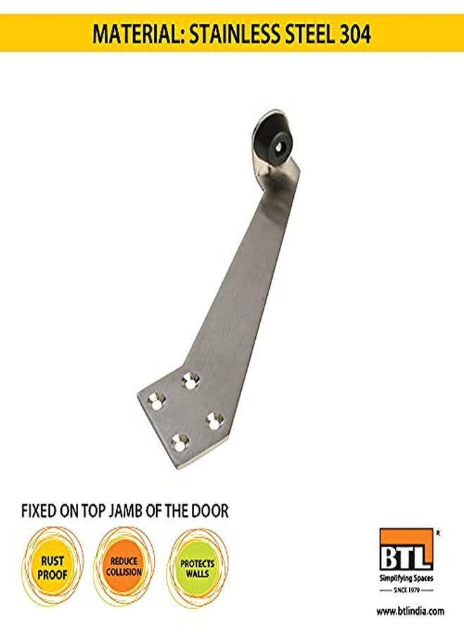 BTL Overhead Door Stopper for Left Hand with Rubber (Overhead Top Jamb Mounted Door Stopper)(Stainless Steel 304)(Pack of 1 piece)(BDF-DS-3L) - Image 2