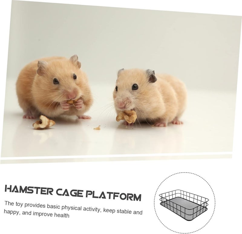 HANABASS Sturdy Hamster House Iron Toy Platform Bed Chinchilla Supply Gerbil Friendly - Image 5