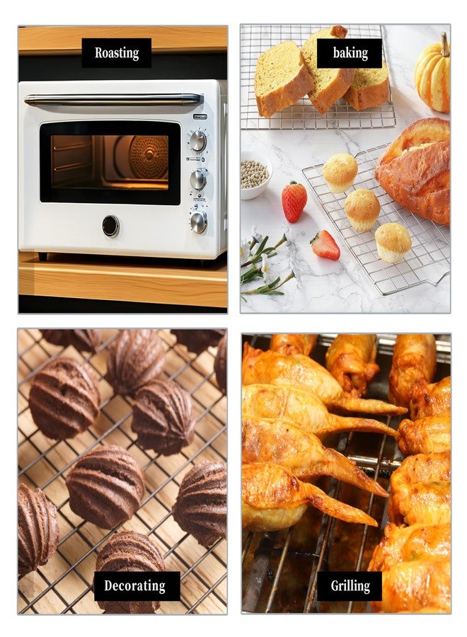 VRUIFA 2PCS Cooling Racks for Cooking and Baking -10" x 15" Stainless Steel Wire Rack for Baking, Grilling, Roasting,Drying, Oven and Dishwasher Safe - Image 3