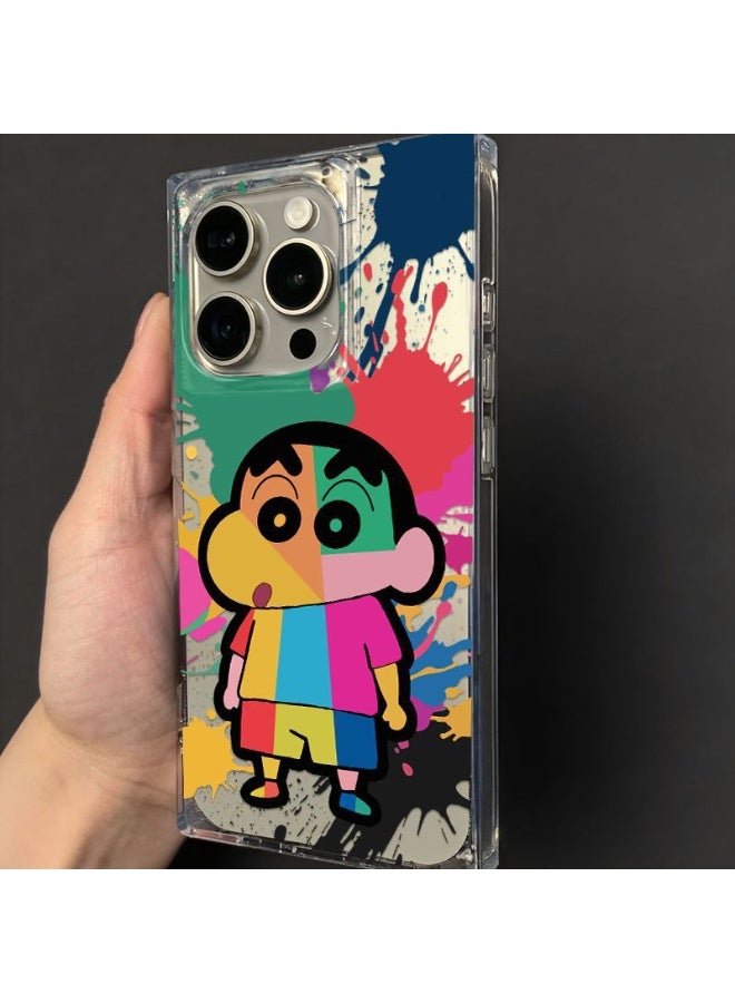 NIBEMINENT Colorful Graffiti Crayon Xiao Xin Protective TPU Case Cover For iPhone 17 Air - Image 2
