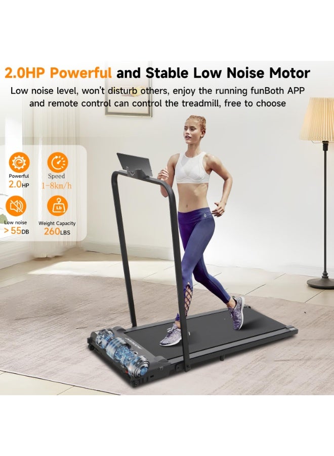 Foldable Walking Pad Treadmill Portable Treadmill with APP for Home Space Saving Design image 4