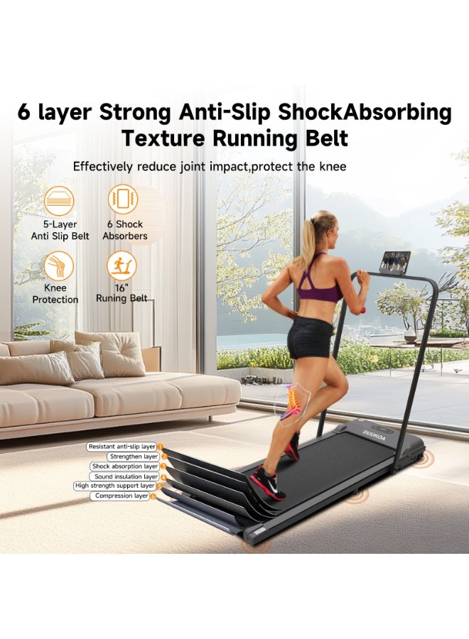 Foldable Walking Pad Treadmill Portable Treadmill with APP for Home Space Saving Design image 5