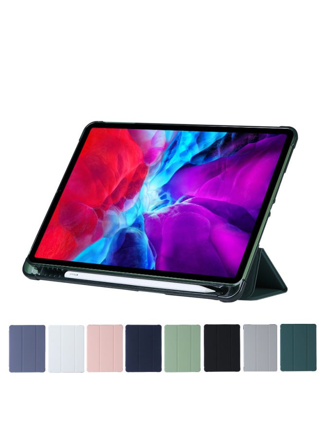 Digital Computer/ipad Protective Case - Ultra-thin Transparent Frosted Design Full Body Protection For Your Device-Color:Matcha Green (solid Bottom Shell)-Applicable Model:Ipad10 Generation (10.9inch /2022)/ipad11