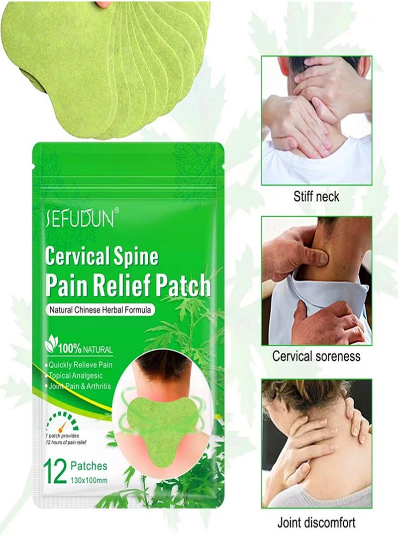 Sefudun - Chinese Herbal Natural Cervical Vertebra Pain Relief Patch Waist Treatment Plaster And Pads For Cervical Vertebra - Image 1