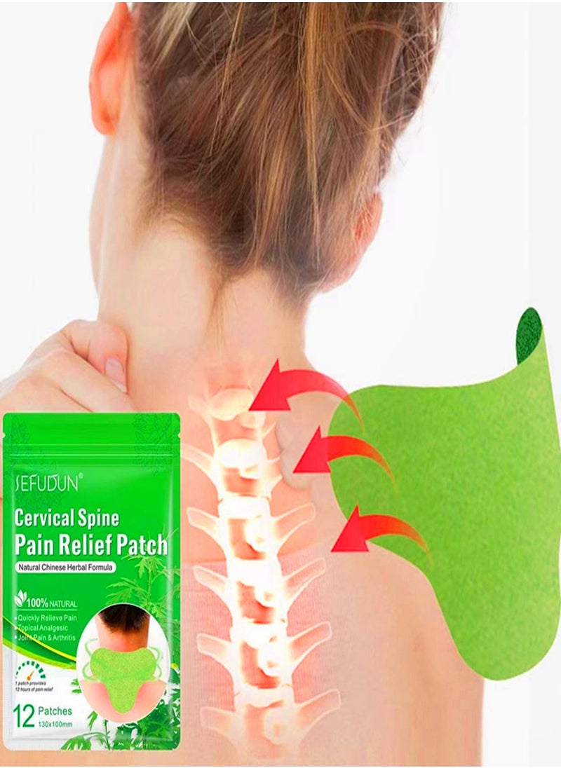Sefudun - Chinese Herbal Natural Cervical Vertebra Pain Relief Patch Waist Treatment Plaster And Pads For Cervical Vertebra - Image 1