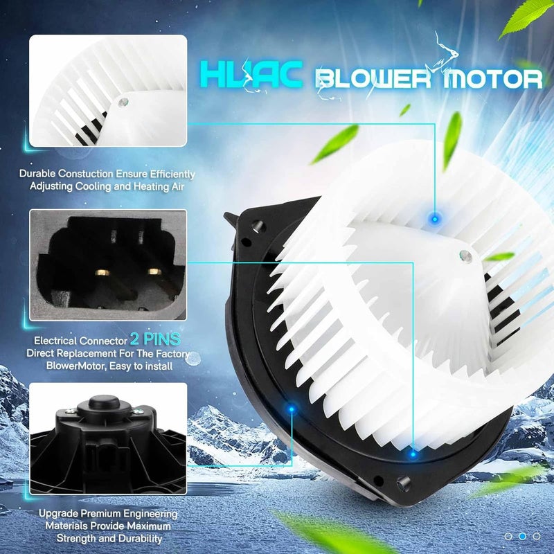 ILONPA HVAC Blower Motor Fan Fits for 2004-2013 Chevy Impala, 2004-2008 Pontiac Grand Prix, 2005-2009 Buick Lacrosse Allure, 2004-2007 Chevy Monte Carlo, 2005-2009 Buick Lacrosse Allure 700107 - Image 4