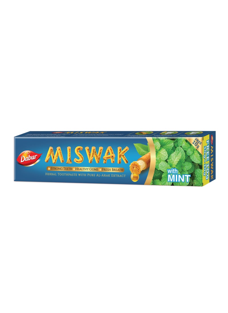 Dabur Miswak Mint Toothpaste 50Gm+10Gm Free 