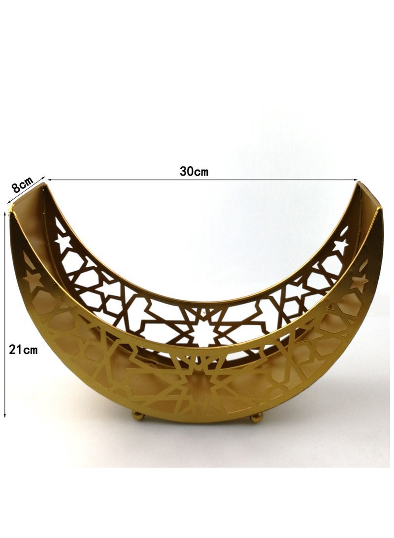 general Ramadan Metal Tray - Islamic Home Decor with Arabic Calligraphy, Hand-Engraved Rust-Free Iron Tray for Iftar/Gahwa, Eid Tableware & Gift Storage Box (SASO Certified) - Image 5